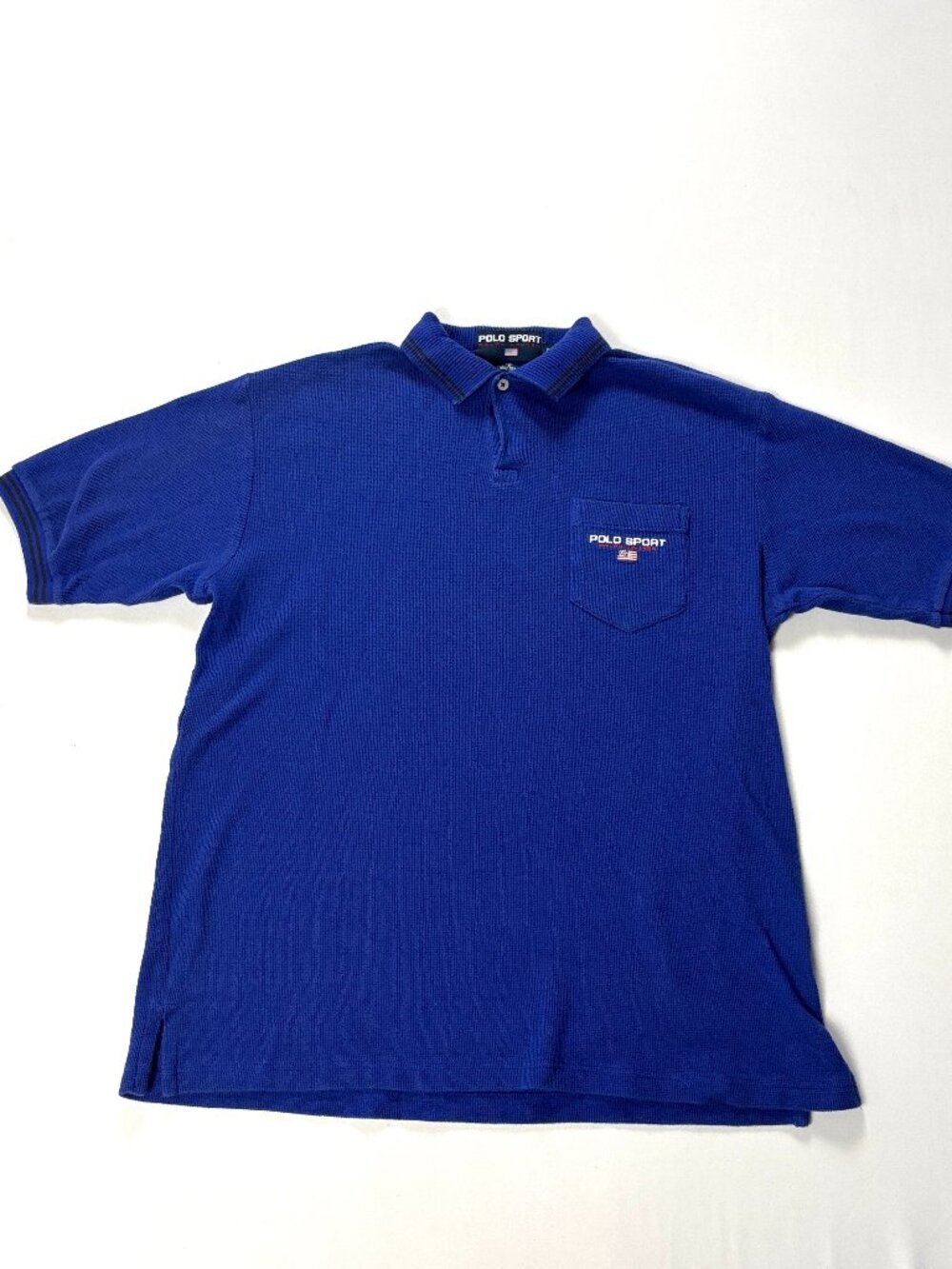 Vintage Polo Sport Ralph Lauren Polo Shirt Blue Sz Medium Preppy